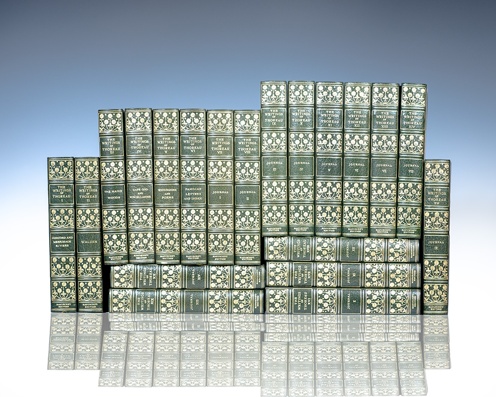 The Manuscript Edition of The Writings of Henry David Thoreau; In the Original Binding