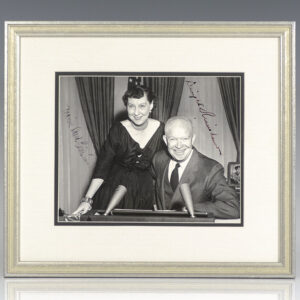Dwight D. and Mamie Doud Eisenhower Signed Photograph.