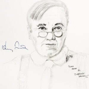 Henry Fonda Signed P.B. Socci Sketch.