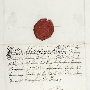 King George III Autograph Letter Signed to Frederic III, Duke of Saxe-Gotha-Altenburg.