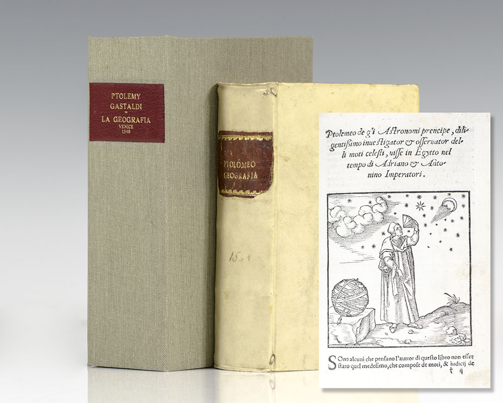 Le Geographia di Claudio Ptolemeo Alessandrino, Con alcuni comenti & aggiunte fattevi da Sebastiano munstero, Con le tavole non solamente antiche & moderne solite di staparsi.