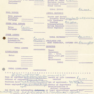 Marilyn Monroe and Arthur Miller Signed Financial Statement.