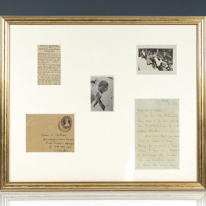 Mohandas K. Gandhi Signed Photograph.