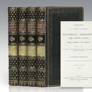 Narrative of Various Journeys in Balochistan, Afghanistan, The Panjab, & Kalat, During a Residence in those Countries.
