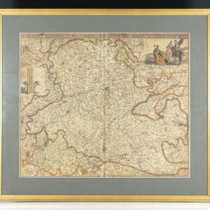 Rare Frederik de Wit Map of France and Central Europe.