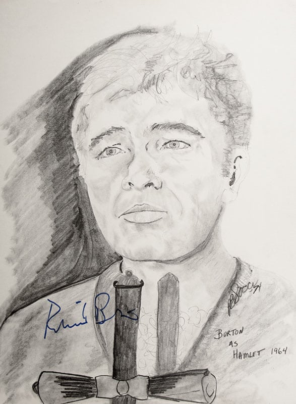 Richard Burton Signed P.B. Socci Sketch. - Image 2