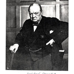 Winston Spencer Churchill Honorary Cartier Dinner Program Signed