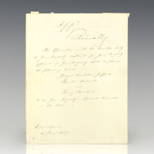 Queen Victoria Legal Counsel Appointment Signed.