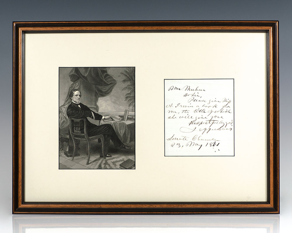 Jefferson Davis Autograph Letter Signed.