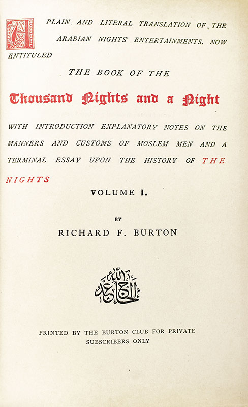 The Book of the Thousand Nights and a Night