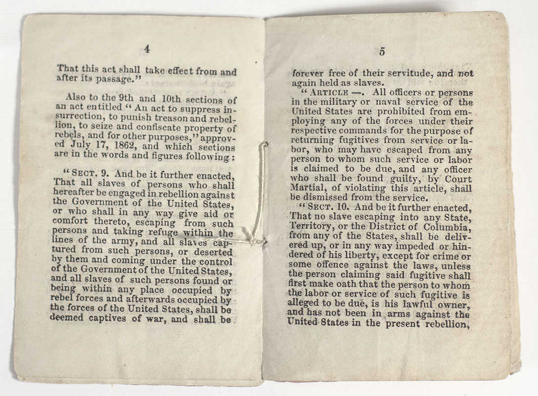 The Proclamation Of Emancipation, By The President Of The United States, To Take Effect January 1st, 1863