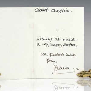 Princess Diana Signed Easter Greeting Card