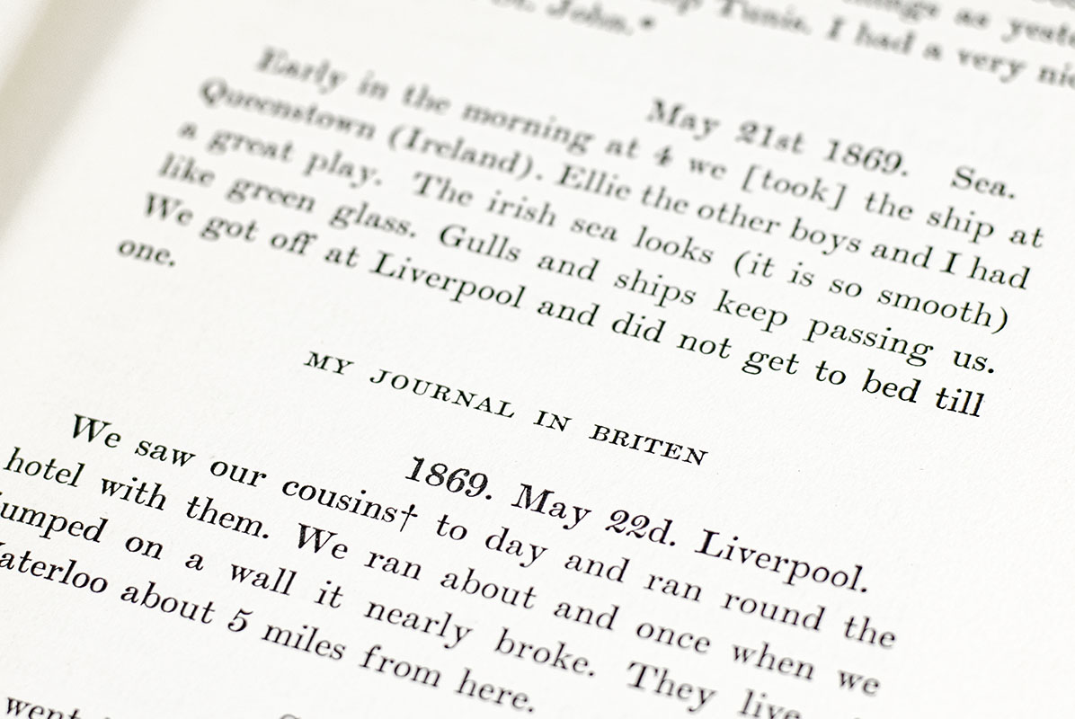 Theodore Roosevelt's Diaries of Boyhood and Youth