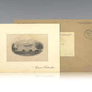 Eleanor Roosevelt White House Signed Engraving