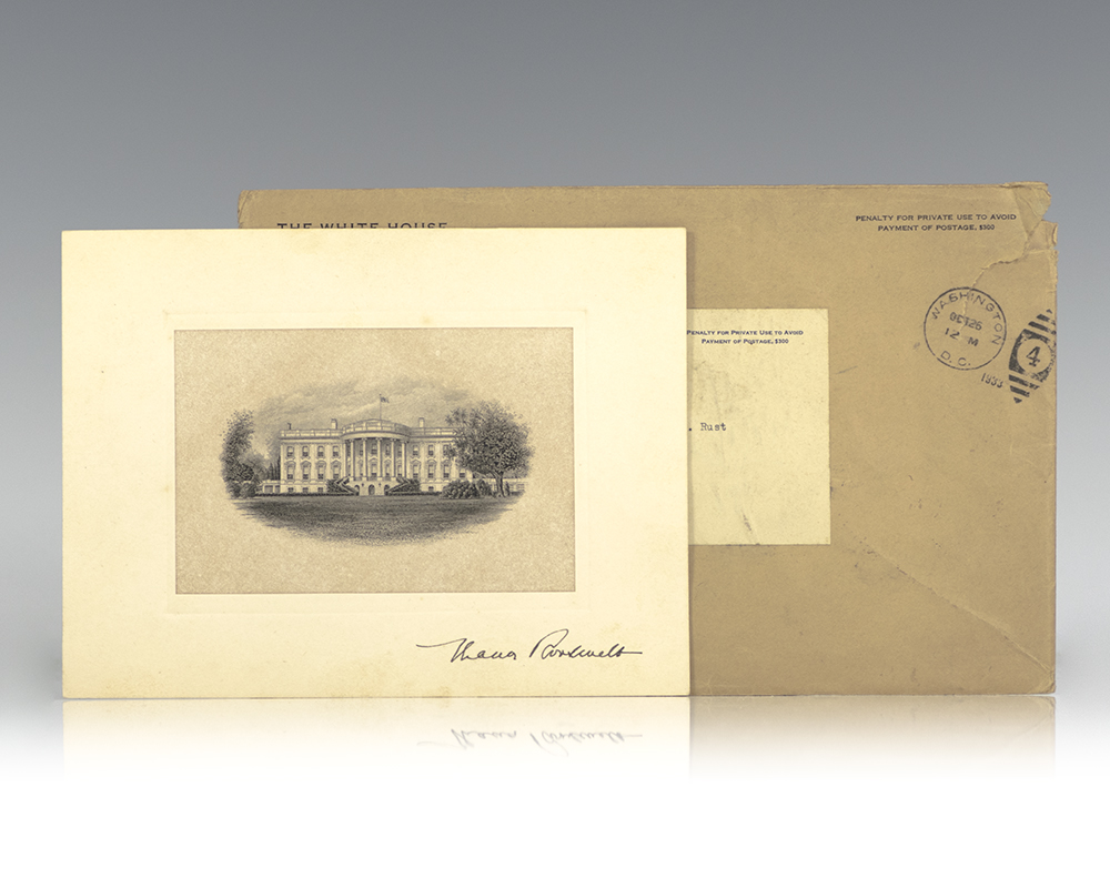 Eleanor Roosevelt White House Signed Engraving