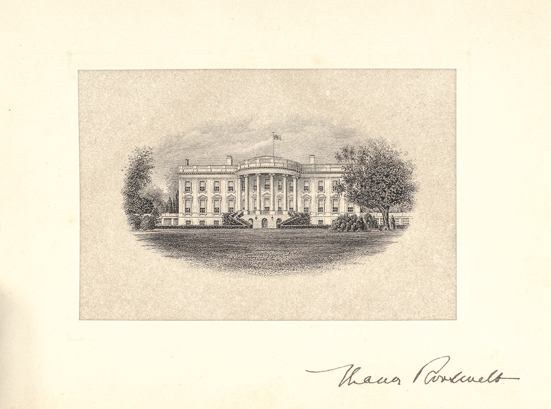 Eleanor Roosevelt White House Signed Engraving