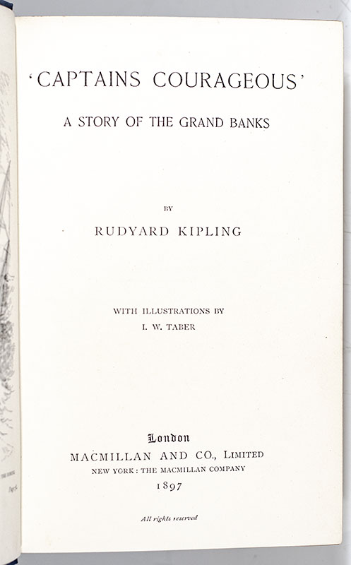 Captains Courageous. A Story of the Grand Banks