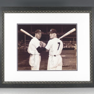 Joe DiMaggio and Mickey Mantle Signed Photograph