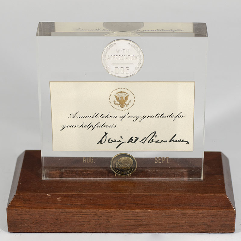 Dwight D. Eisenhower Signed Appreciation Token Card