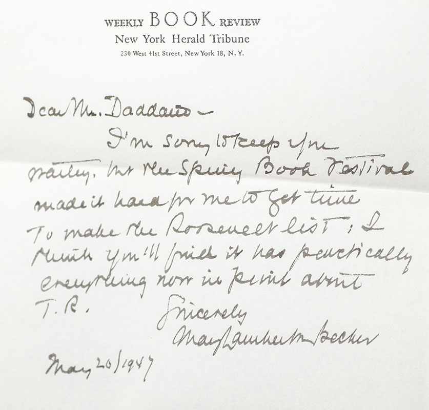 A Bibliography of Theodore Roosevelt