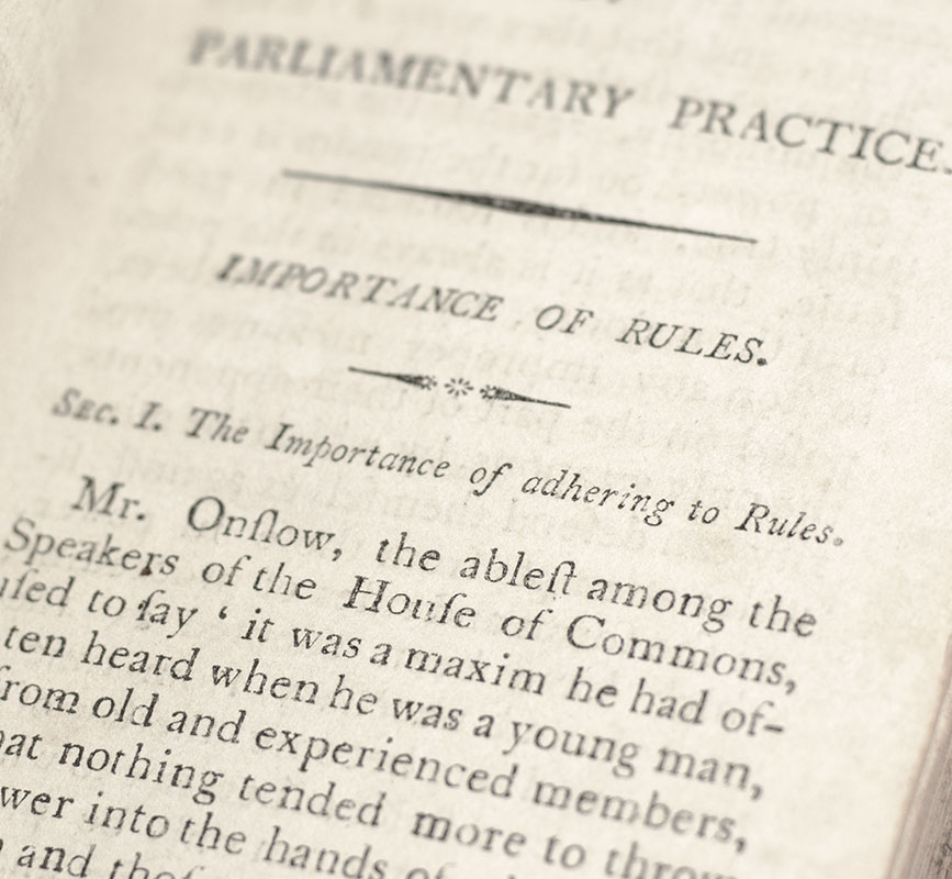 A Manual of Parliamentary Practice. For the Use of the Senate of the United States