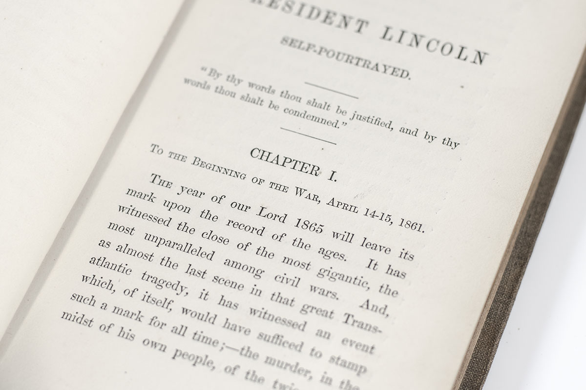 President Lincoln Self-Pourtrayed