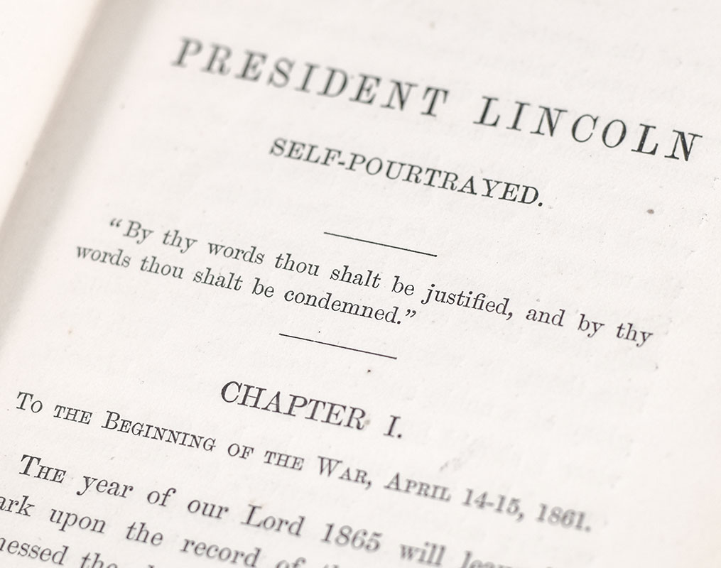 President Lincoln Self-Pourtrayed