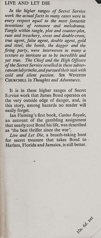 Complete Set of 14 First Edition James Bond Novels: Casino Royale, Live and Let Die, Moonraker, Diamonds are Forever, From Russia with Love, Dr. No, Goldfinger, For Your Eyes Only (short stories including A View to a Kill and Quantum of Solace), Thunderball, The Spy Who loved Me, On Her Majesties Secret Service, You Only Live Twice, The Man with the Golden Gun, Octopussy and The Living Daylights