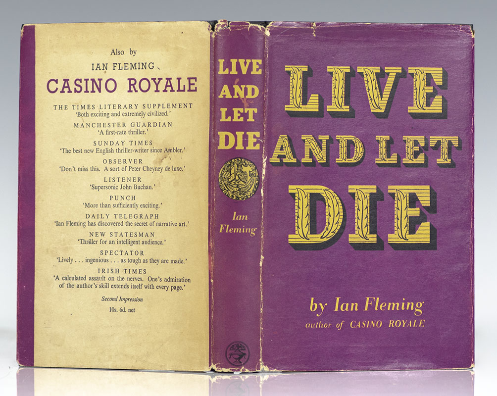 Complete Set of 14 First Edition James Bond Novels: Casino Royale, Live and Let Die, Moonraker, Diamonds are Forever, From Russia with Love, Dr. No, Goldfinger, For Your Eyes Only (short stories including A View to a Kill and Quantum of Solace), Thunderball, The Spy Who loved Me, On Her Majesties Secret Service, You Only Live Twice, The Man with the Golden Gun, Octopussy and The Living Daylights