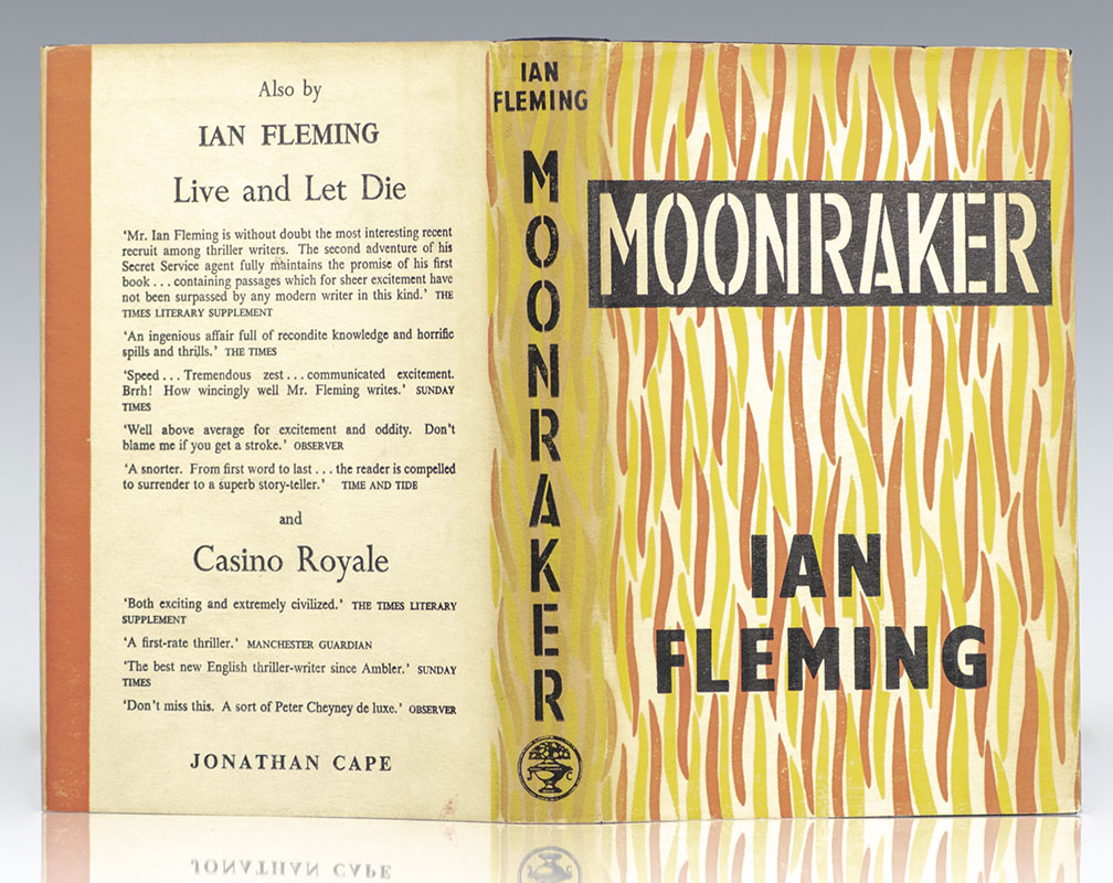 Complete Set of 14 First Edition James Bond Novels: Casino Royale, Live and Let Die, Moonraker, Diamonds are Forever, From Russia with Love, Dr. No, Goldfinger, For Your Eyes Only (short stories including A View to a Kill and Quantum of Solace), Thunderball, The Spy Who loved Me, On Her Majesties Secret Service, You Only Live Twice, The Man with the Golden Gun, Octopussy and The Living Daylights
