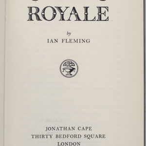 Complete Set of 14 First Edition James Bond Novels: Casino Royale, Live and Let Die, Moonraker, Diamonds are Forever, From Russia with Love, Dr. No, Goldfinger, For Your Eyes Only (short stories including A View to a Kill and Quantum of Solace), Thunderball, The Spy Who loved Me, On Her Majesties Secret Service, You Only Live Twice, The Man with the Golden Gun, Octopussy and The Living Daylights