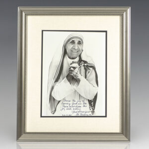 Mother Teresa Signed Photograph