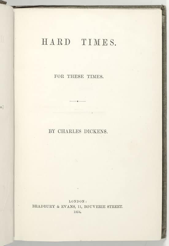 Hard Times. For These Times