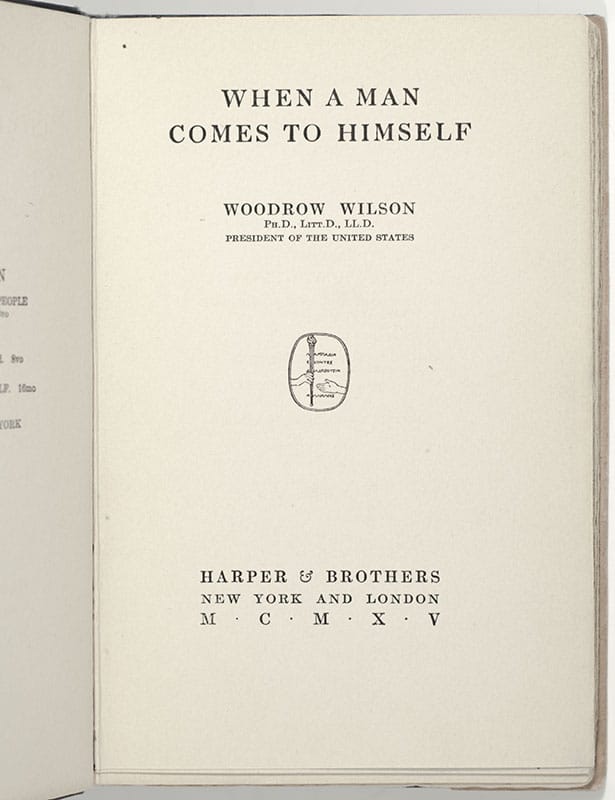 When a Man Comes to Himself