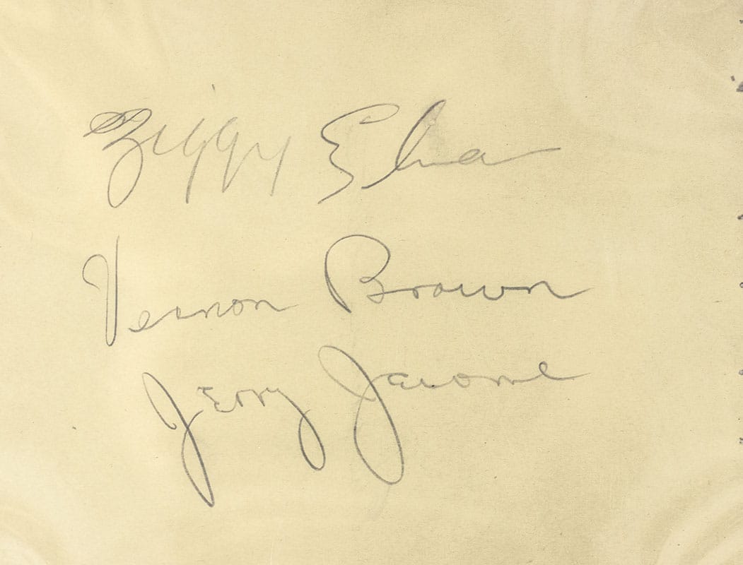 Billie Holiday Autograph.