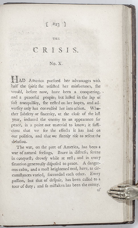 The American Crisis, and a Letter to Sir Guy Carleton, on the Murder of Captain Huddy, and the Intended Retaliation on Captain Asgill, of the Guards.