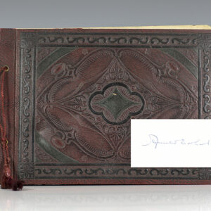 Amelia Earhart Autograph in 1932-1934 Scrapbook for Columbus, Ohio Zonta Club.