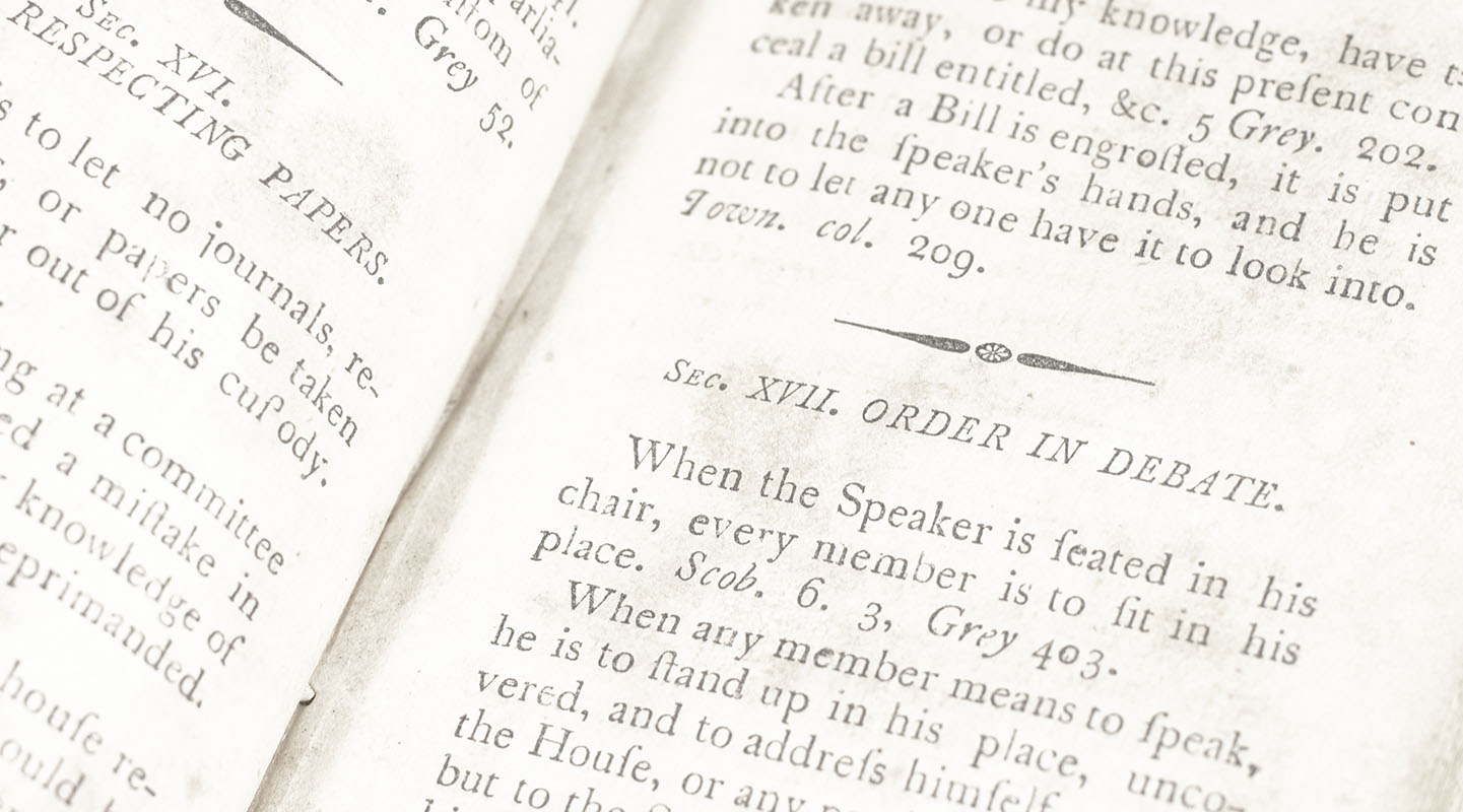 A Manual of Parliamentary Practice. For the Use of the Senate of the United States.