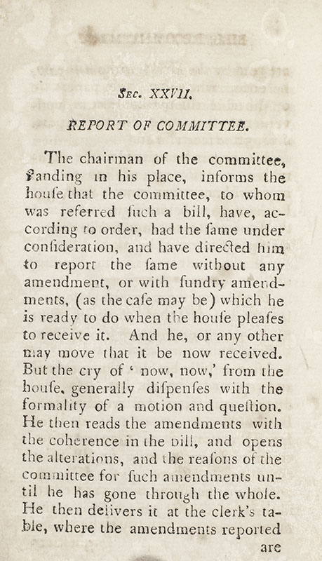 A Manual of Parliamentary Practice. For the Use of the Senate of the United States.