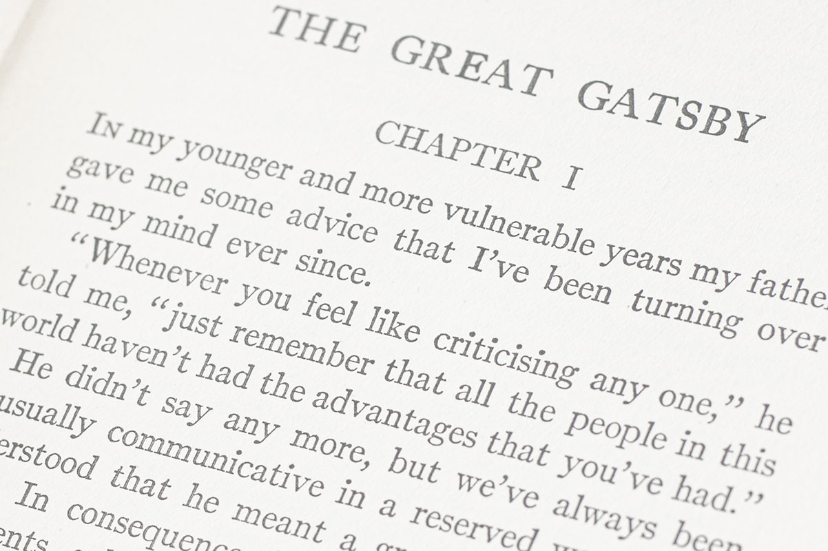 The Great Gatsby.