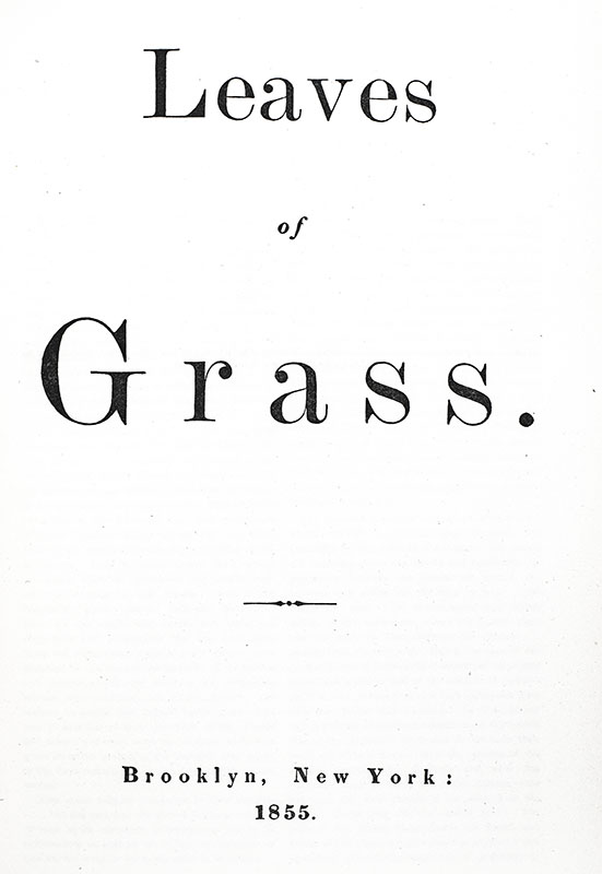 Leaves of Grass.