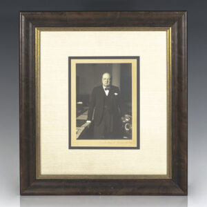 Winston S. Churchill Signed Photograph.