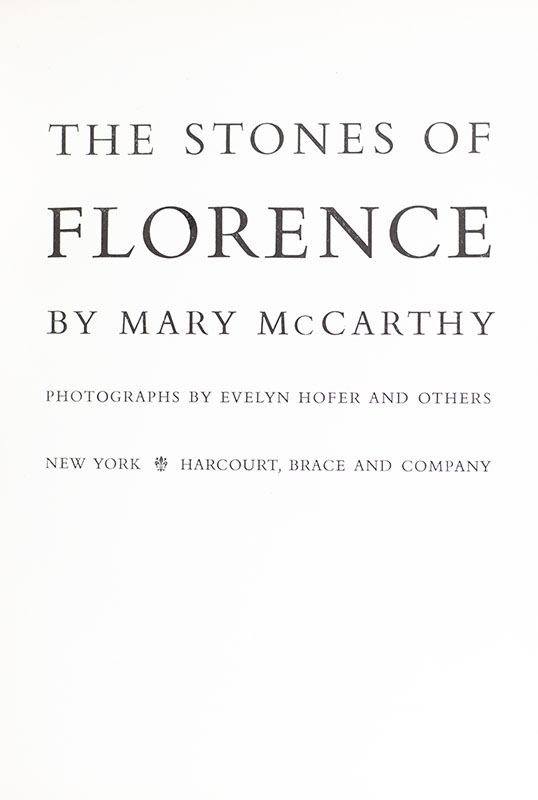 The Stones of Florence.