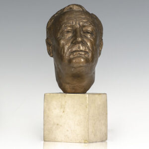 Franklin Delano Roosevelt Bronze Bust.