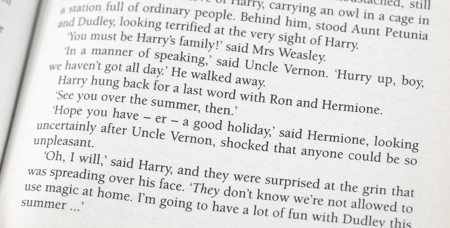 Harry Potter and the Philosopher’s Stone.