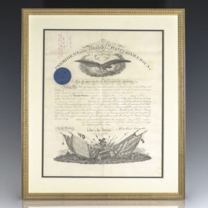 Abraham Lincoln Military Commission Signed.