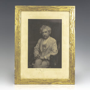 Mark Twain Signed Photograph.