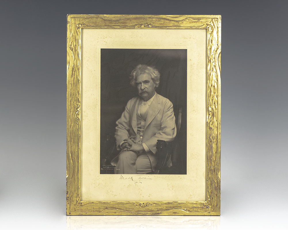 Mark Twain Signed Photograph.