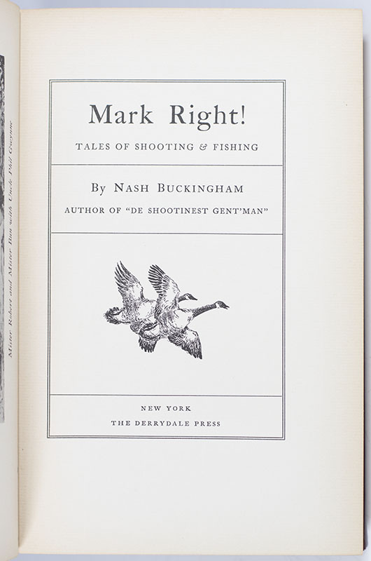 Mark Right! Tales of Shooting & Fishing.