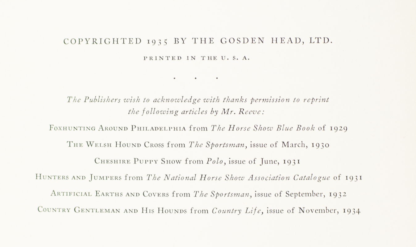 Further Fox-Hunting Recollections Including The Great Lenape Run.